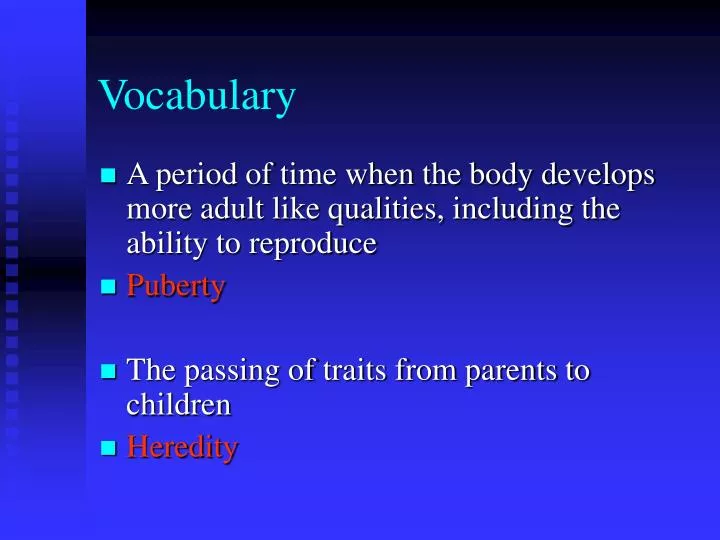 vocabulary