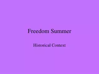 Freedom Summer