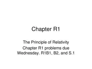 Chapter R1