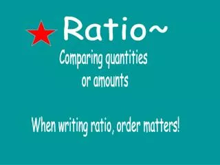 Ratio~