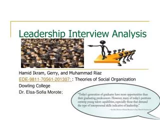 Leadership Interview Analysis
