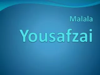 malala yousafzai