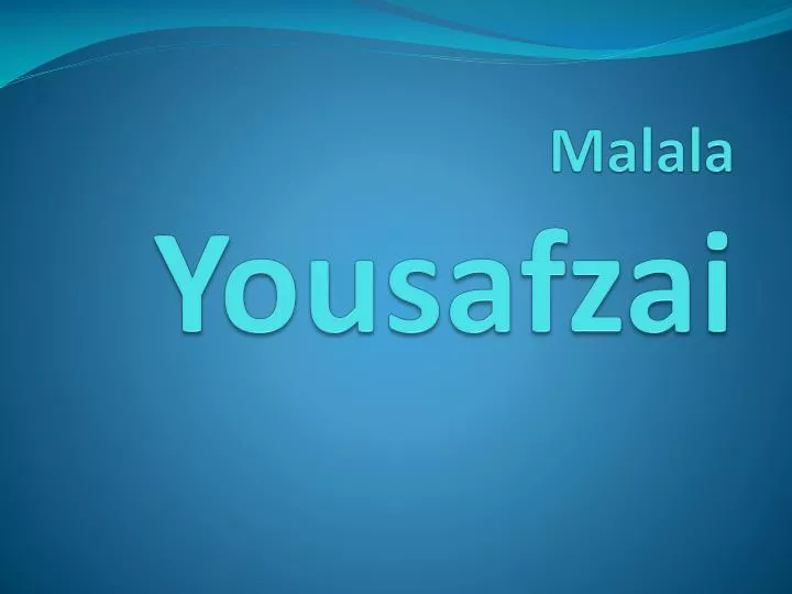 malala yousafzai