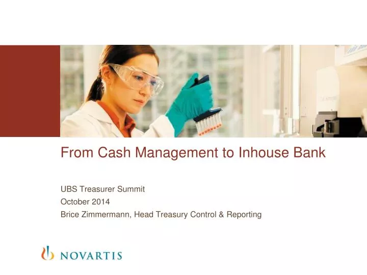 from cash management to inhouse bank
