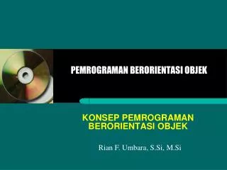 pemrograman berorientasi objek