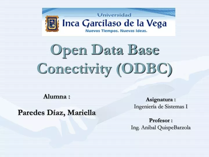 open data base conectivity odbc
