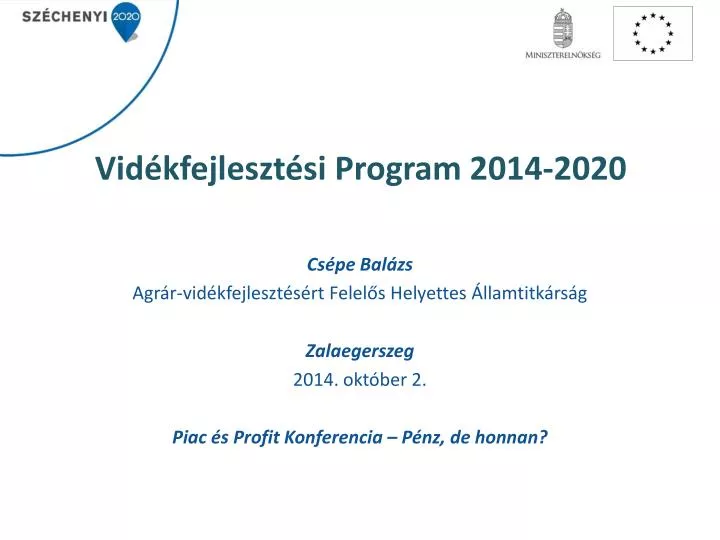 vid kfejleszt si program 2014 2020