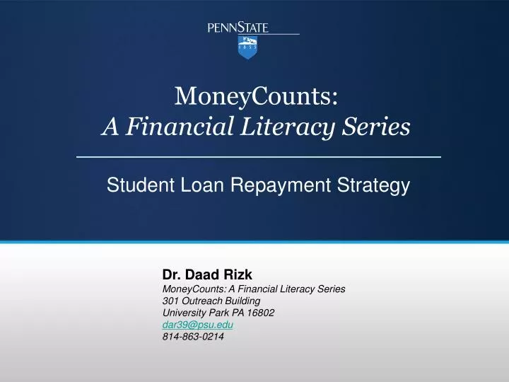 moneycounts a financial literacy series