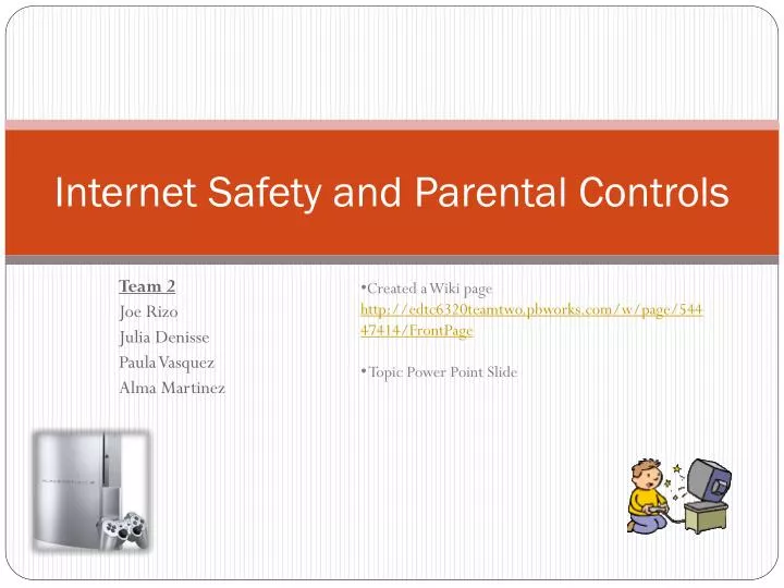 internet safety and parental controls