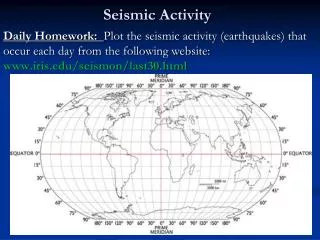 Seismic Activity