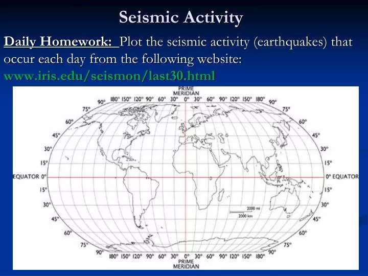seismic activity