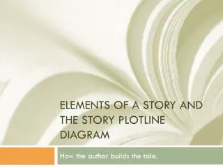 Elements of a story and the story plotline diagram