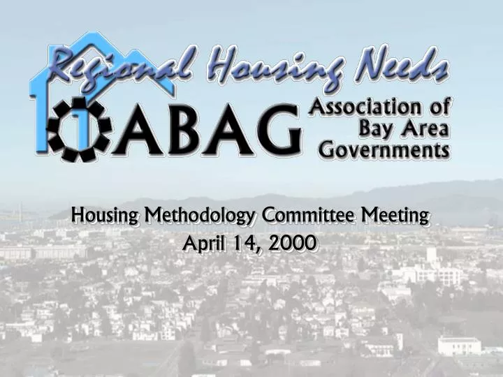 housing methodology committee meeting april 14 2000