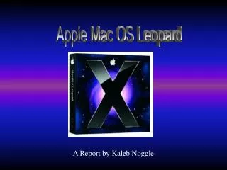 Apple Mac OS Leopard