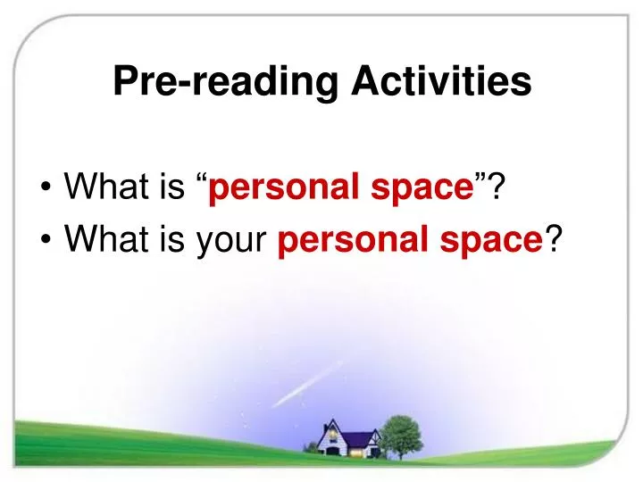 pre reading activities