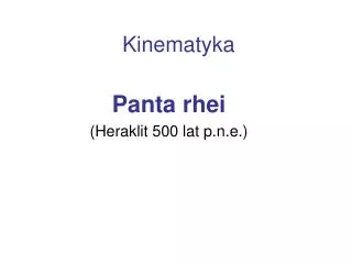 kinematyka