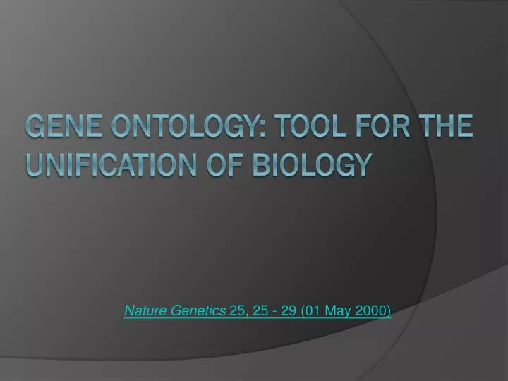 nature genetics 25 25 29 01 may 2000