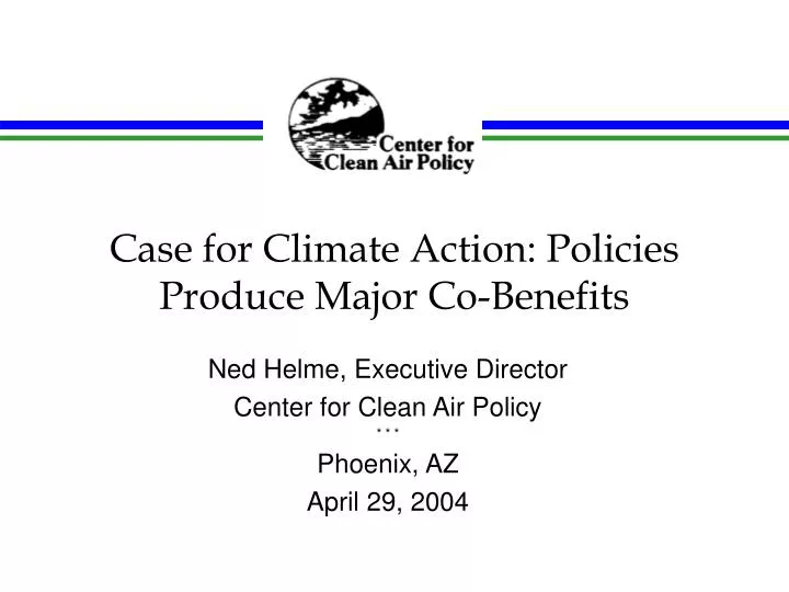 case for climate action policies produce major co benefits