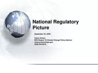 National Regulatory Picture