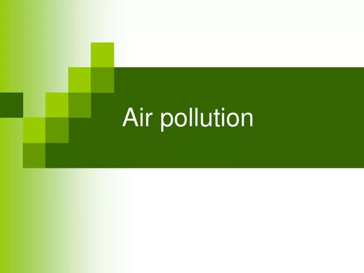 air pollution