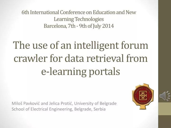 the use of an intelligent forum crawler for data retrieval from e learning portals