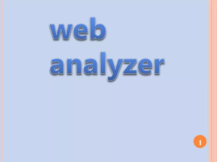 web analyzer