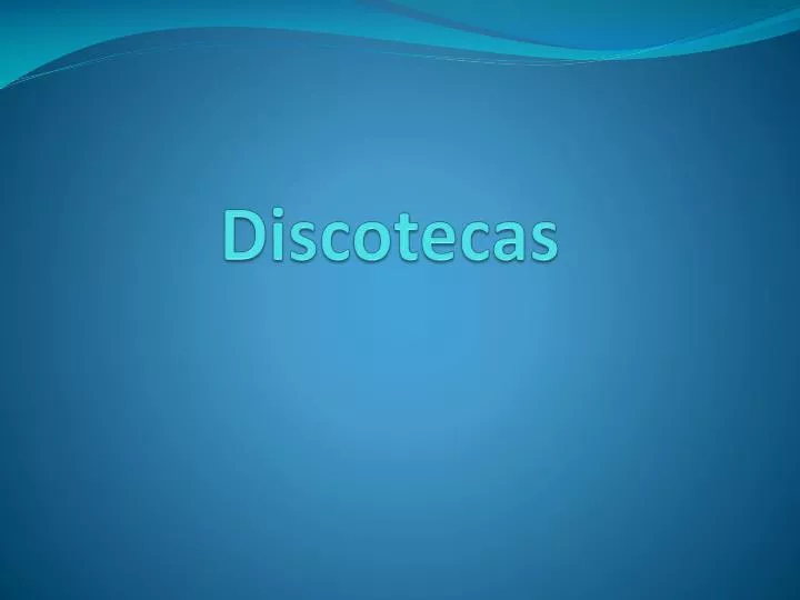 discotecas