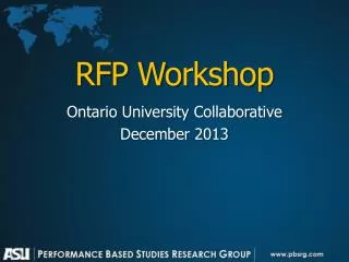RFP Workshop