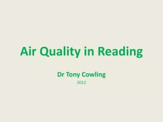 Air Quality in Reading