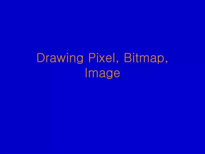 drawing pixel bitmap image
