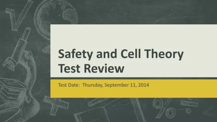 safety and cell theory test review