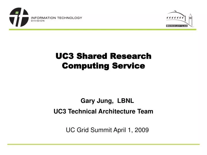 uc3 shared research computing service