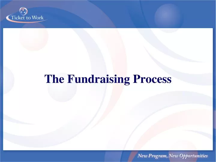 the fundraising process