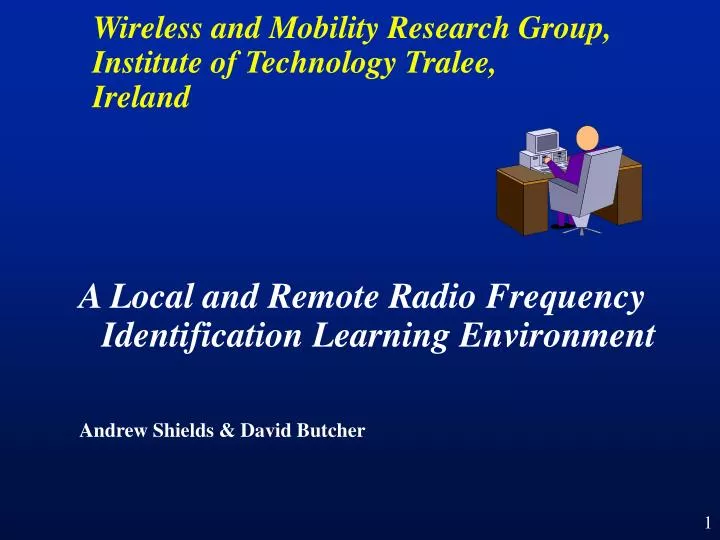 wireless and mobility research group institute of technology tralee ireland