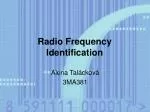 Radio Frequency Identification - slide 1