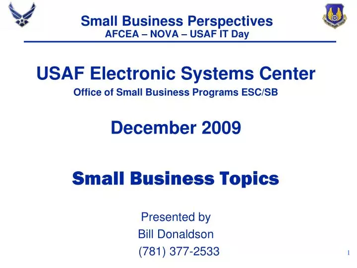 small business perspectives afcea nova usaf it day