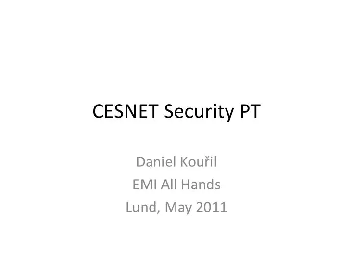 cesnet security pt