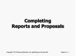 Completing Reports and Proposals - slide 1