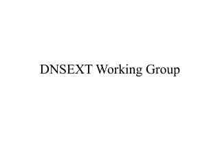 DNSEXT Working Group