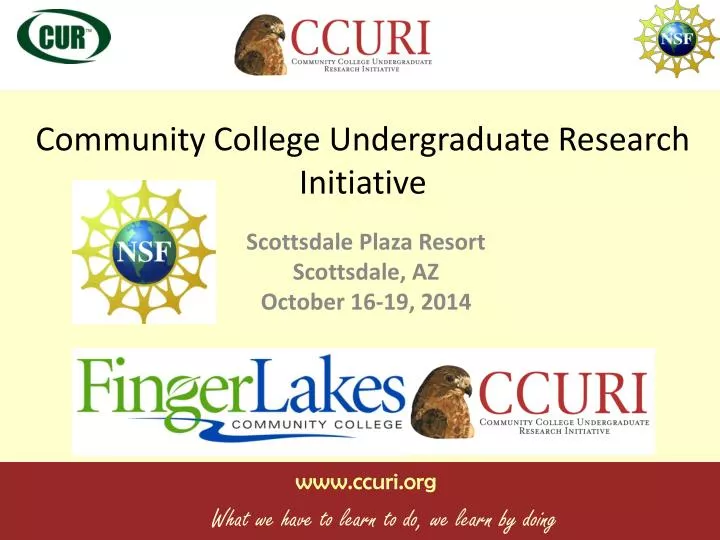 community college undergraduate research initiative