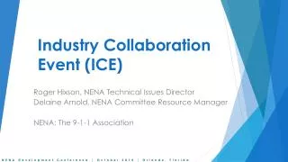 Industry Collaboration Event (ICE)