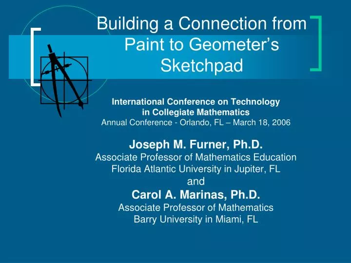 building a connection from paint to geometer s sketchpad