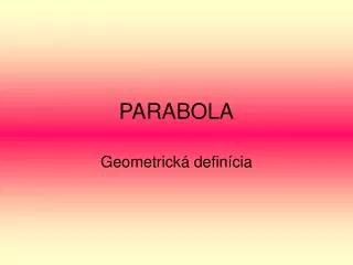 parabola