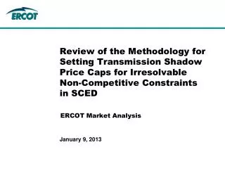 ERCOT Market Analysis