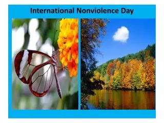 International Nonviolence Day