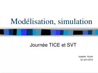 mod lisation simulation