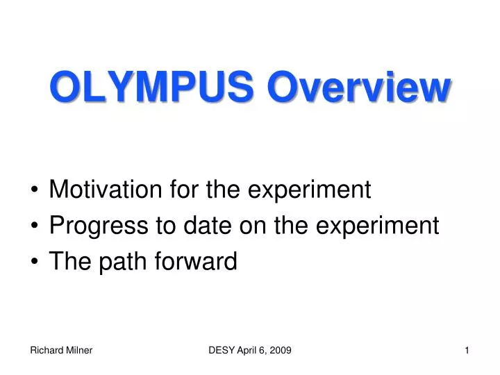 olympus overview