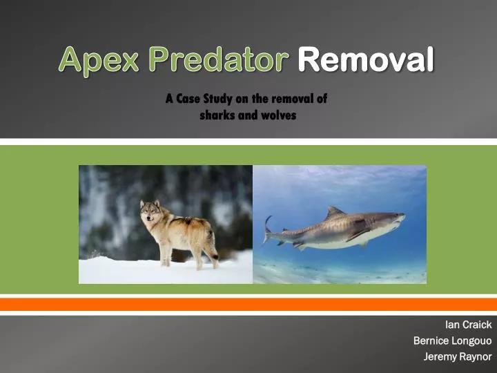 apex predator removal