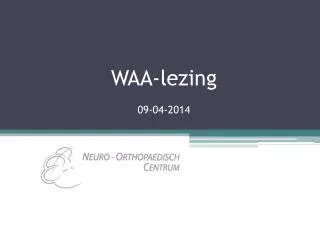 waa lezing 09 04 2014