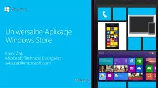 uniwersalne aplikacje windows store